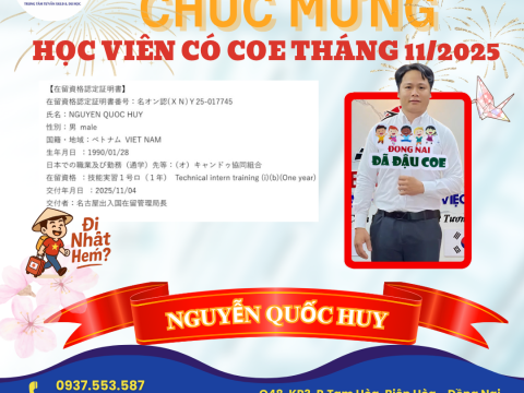 CHÚC MỪNG HỌC VIÊN RA TƯ CÁCH LƯU TRÚ