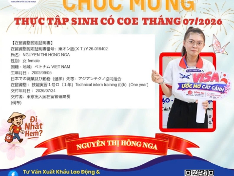 CHÚC MỪNG HỌC VIÊN RA TƯ CÁCH LƯU TRÚ