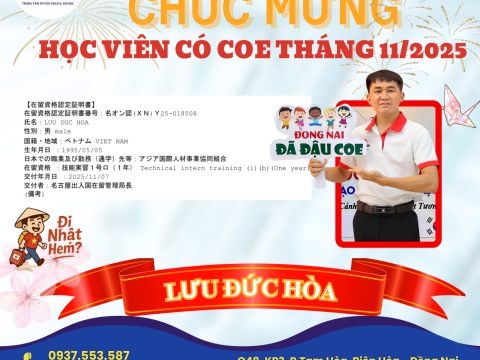 CHÚC MỪNG HỌC VIÊN RA TƯ CÁCH LƯU TRÚ