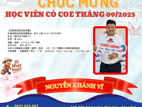 CHÚC MỪNG HỌC VIÊN RA TƯ CÁCH LƯU TRÚ