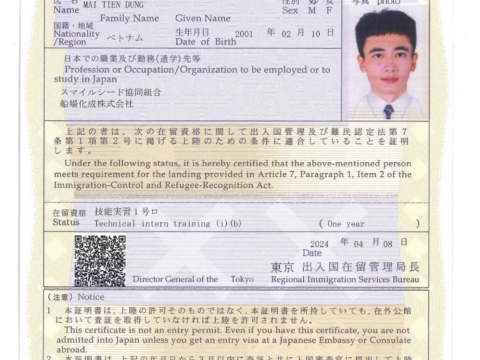 CHÚC MỪNG HỌC VIÊN RA TƯ CÁCH LƯU TRÚ