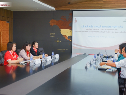 ✍️LỄ KÝ KẾT HỢP TÁC CÔNG TY CUNG ỨNG NHÂN LỰC & DU HỌC QUỐC TẾ ĐỒNG NAI VỚI TRƯỜNG ĐẠI HỌC CÔNG NGHỆ ĐỒNG NAI!