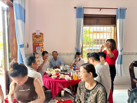 TRUNG TÂM ĐỒNG NAI GHÉ THĂM NHÀ HỌC VIÊN TRƯỚC XUẤT CẢNH