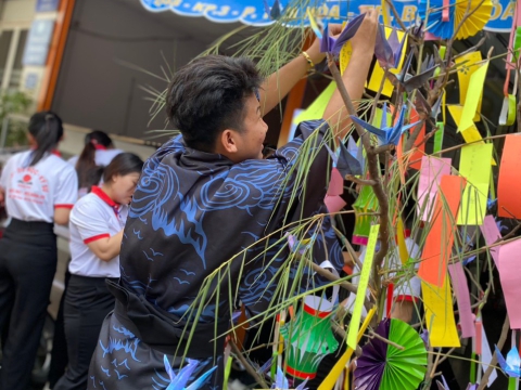 HỌC VIÊN TRUNG TÂM ĐỒNG NAI HƯỞNG ỨNG LỄ HỘI SENDAI TANABATA  🎋