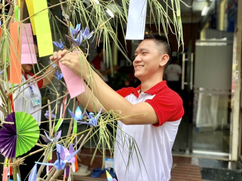 HỌC VIÊN TRUNG TÂM ĐỒNG NAI HƯỞNG ỨNG LỄ HỘI SENDAI TANABATA  🎋