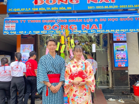 HỌC VIÊN TRUNG TÂM ĐỒNG NAI HƯỞNG ỨNG LỄ HỘI SENDAI TANABATA  🎋
