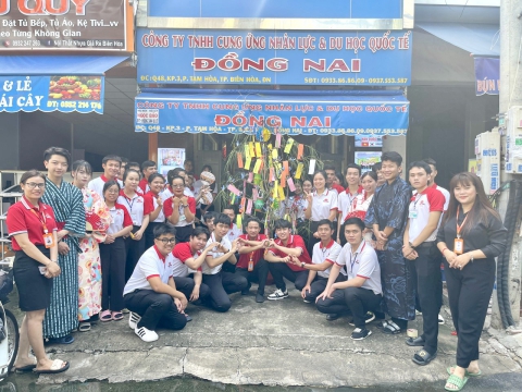 HỌC VIÊN TRUNG TÂM ĐỒNG NAI HƯỞNG ỨNG LỄ HỘI SENDAI TANABATA  🎋
