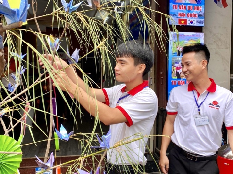 HỌC VIÊN TRUNG TÂM ĐỒNG NAI HƯỞNG ỨNG LỄ HỘI SENDAI TANABATA  🎋