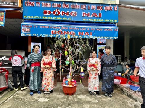 HỌC VIÊN TRUNG TÂM ĐỒNG NAI HƯỞNG ỨNG LỄ HỘI SENDAI TANABATA  🎋