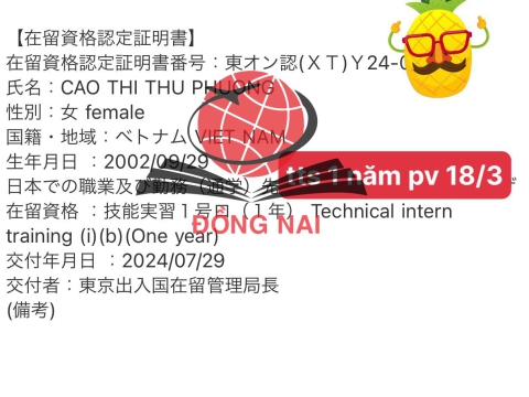 CHÚC MỪNG HỌC VIÊN RA TƯ CÁCH LƯU TRÚ