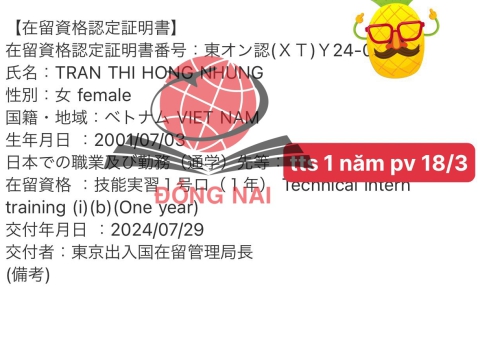 CHÚC MỪNG HỌC VIÊN RA TƯ CÁCH LƯU TRÚ