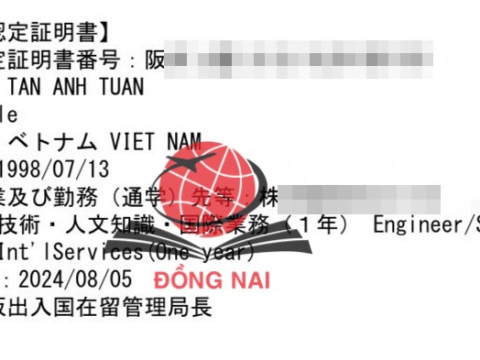 CHÚC MỪNG HỌC VIÊN RA TƯ CÁCH LƯU TRÚ