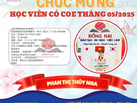 CHÚC MỪNG HỌC VIÊN RA TƯ CÁCH LƯU TRÚ