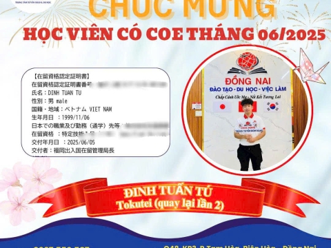 CHÚC MỪNG HỌC VIÊN RA TƯ CÁCH LƯU TRÚ