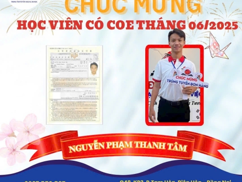 CHÚC MỪNG HỌC VIÊN RA TƯ CÁCH LƯU TRÚ