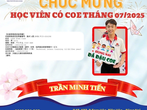 CHÚC MỪNG HỌC VIÊN RA TƯ CÁCH LƯU TRÚ