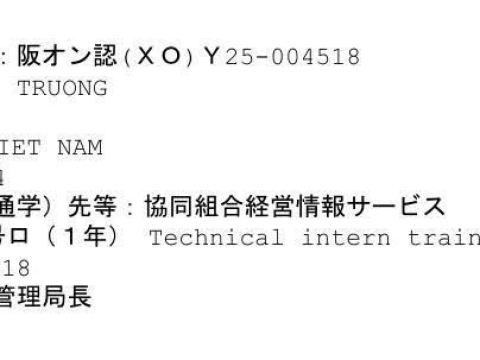 CHÚC MỪNG HỌC VIÊN RA TƯ CÁCH LƯU TRÚ