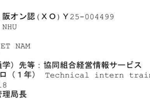 CHÚC MỪNG HỌC VIÊN RA TƯ CÁCH LƯU TRÚ