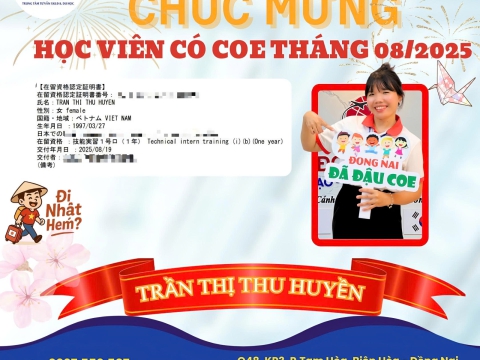 CHÚC MỪNG HỌC VIÊN RA TƯ CÁCH LƯU TRÚ