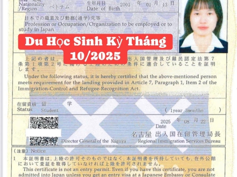 CHÚC MỪNG HỌC VIÊN RA TƯ CÁCH LƯU TRÚ