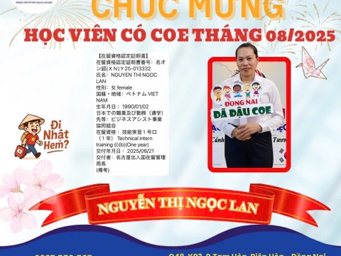 CHÚC MỪNG HỌC VIÊN RA TƯ CÁCH LƯU TRÚ
