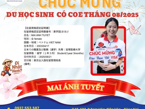 CHÚC MỪNG HỌC VIÊN RA TƯ CÁCH LƯU TRÚ