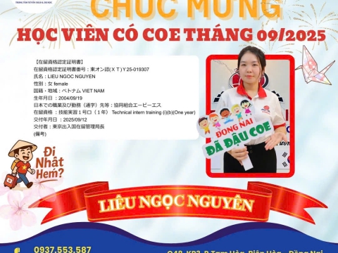 CHÚC MỪNG HỌC VIÊN RA TƯ CÁCH LƯU TRÚ